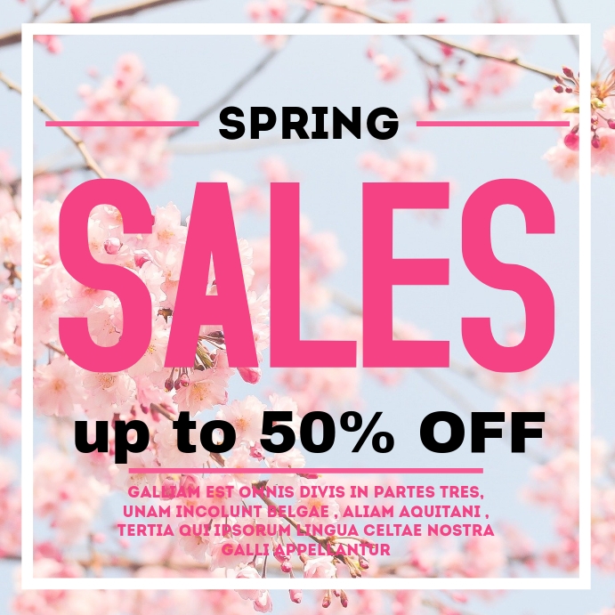 Spring sales up to 50% off Template | PosterMyWall