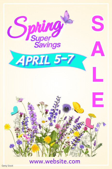 Spring Savings Poster Template PosterMyWall