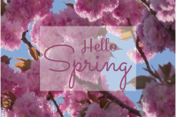 Spring Season Label template