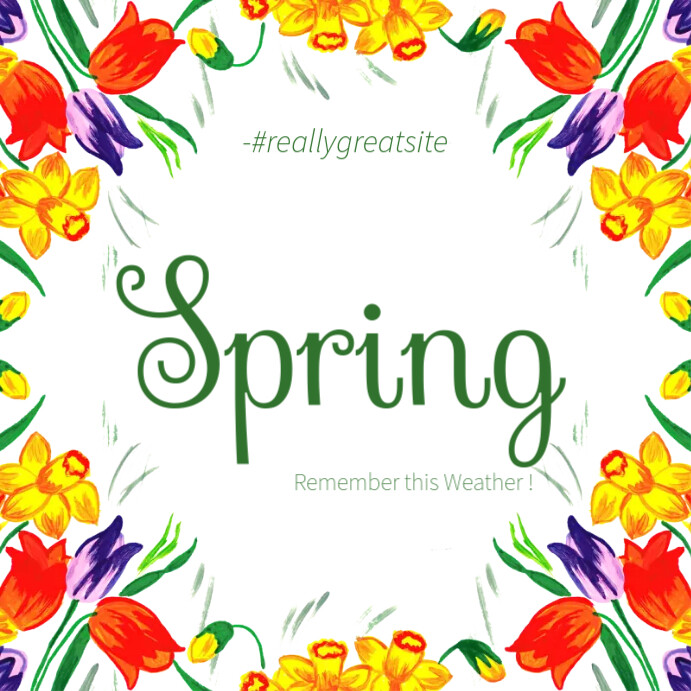 Spring Season Template | PosterMyWall