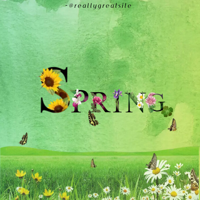 Modèle Spring Season | PosterMyWall