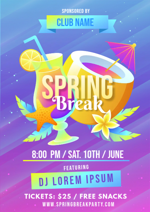 Plantilla de Spring Season Party Ads | PosterMyWall