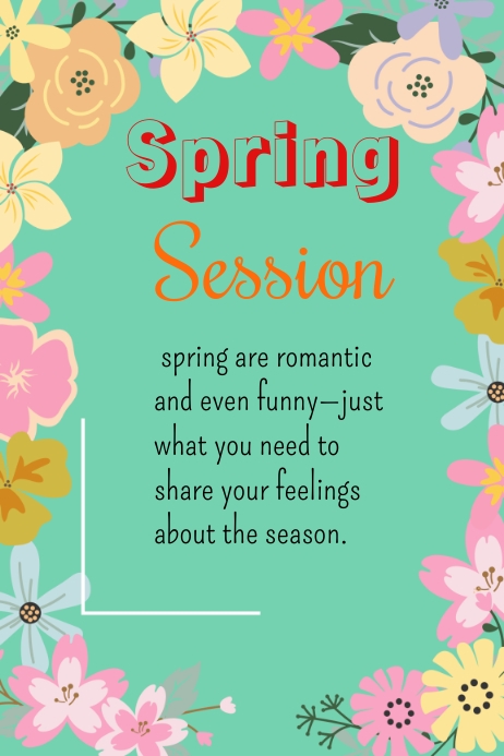 Spring season poster Template | PosterMyWall