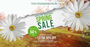 Spring Season Sale Flyer Template Imagem partilhada do Facebook