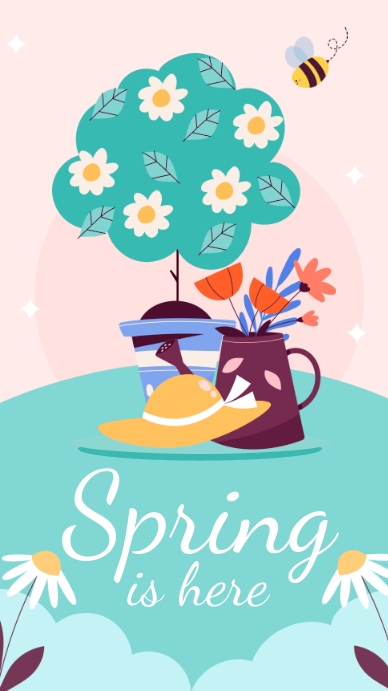 Visual Story Spring Spring Season Story Template | PosterMyWall