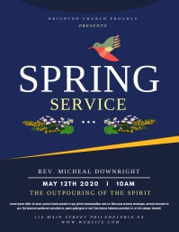 Spring Service Template | PosterMyWall