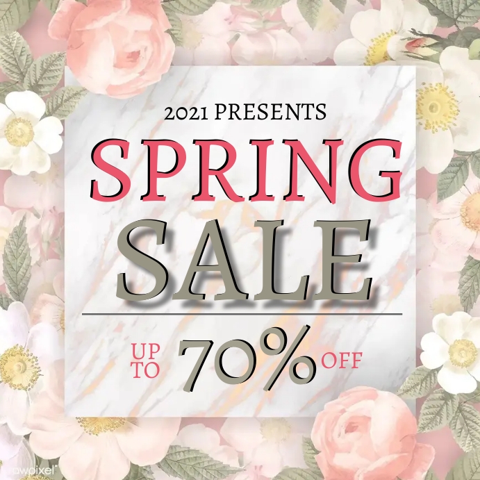 Copy of SPRING Shop Store Sale Social Media Template | PosterMyWall