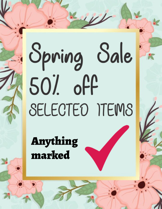 spring special Flyer (US Letter) template