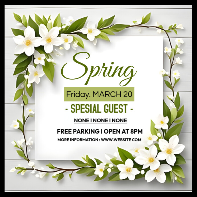 Spring Spesial Guest Square (1:1) Template | PosterMyWall