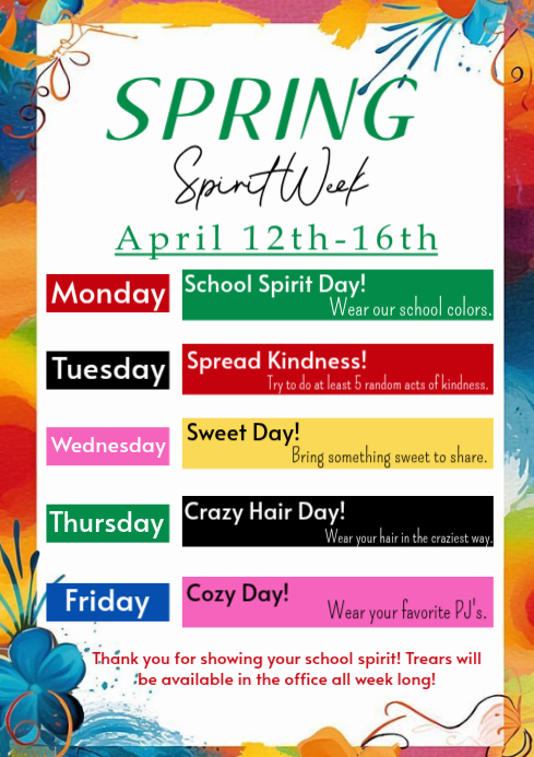 Plantilla de SPRING SPIRIT WEEK | PosterMyWall