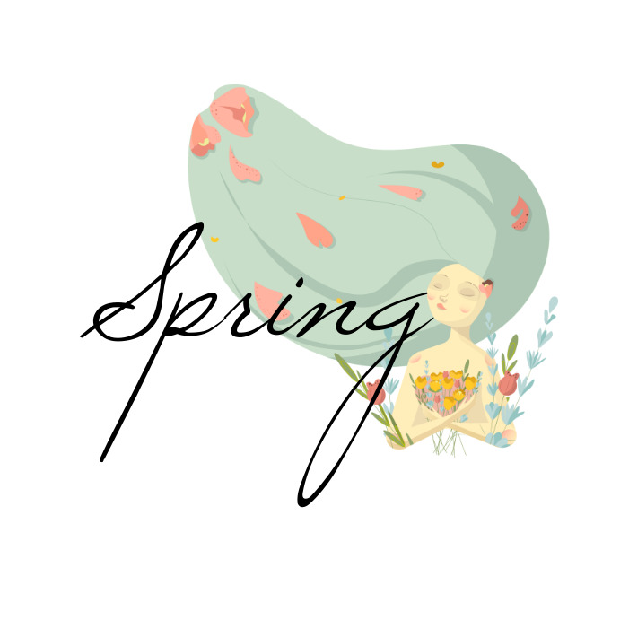 Design Sticker Line Spring Spring Sticker Template | PosterMyWall