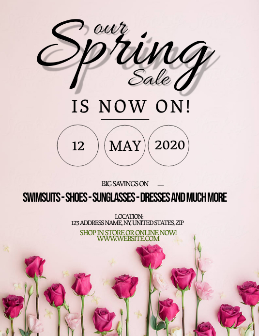 Spring Store Sale Flyer Template | PosterMyWall