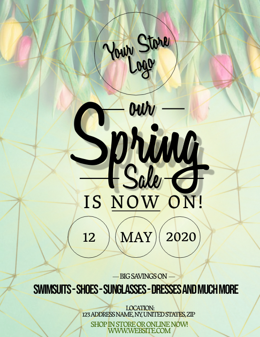 Spring Store Sale Flyer Template | PosterMyWall