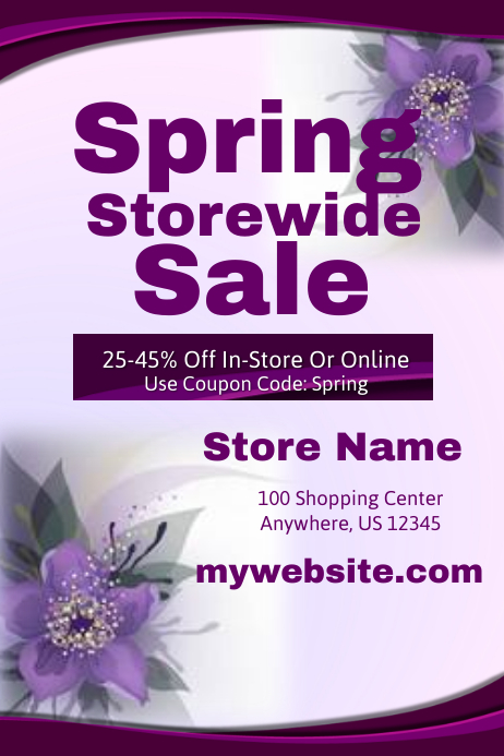 Spring Storewide Sales Event Template | PosterMyWall