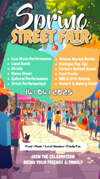 Spring Street Fair Instagram 快拍 Template