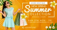 Spring Summer Clothes Shop Facebook Post Temp template