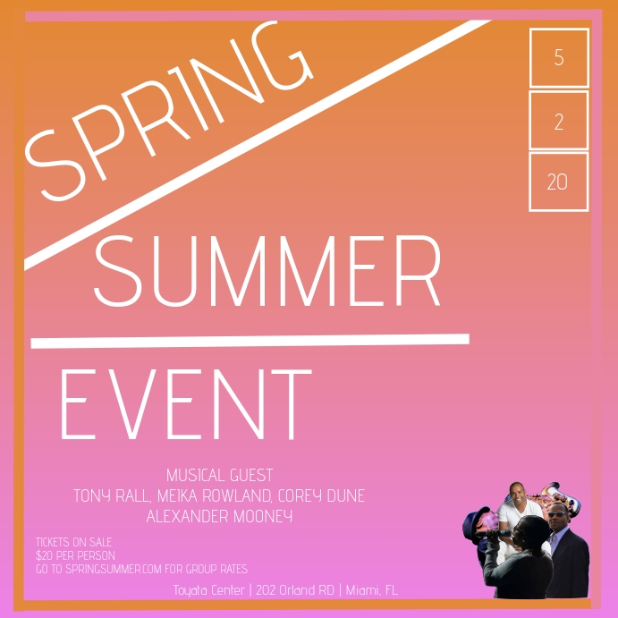 Spring Summer Event Template | PosterMyWall