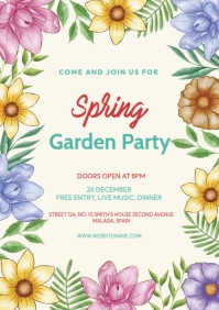 Spring/Summer Party Ads A4 template