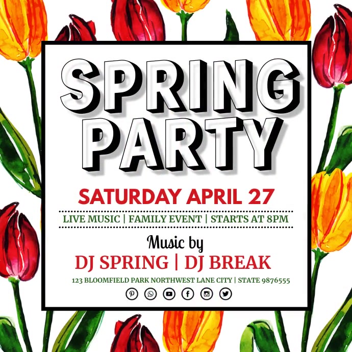 Spring Template | PosterMyWall