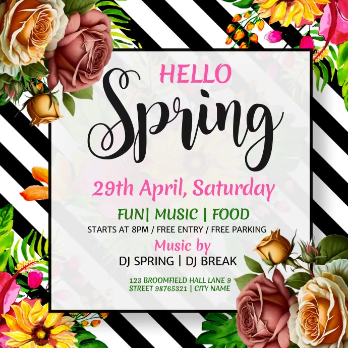 Spring Template | PosterMyWall