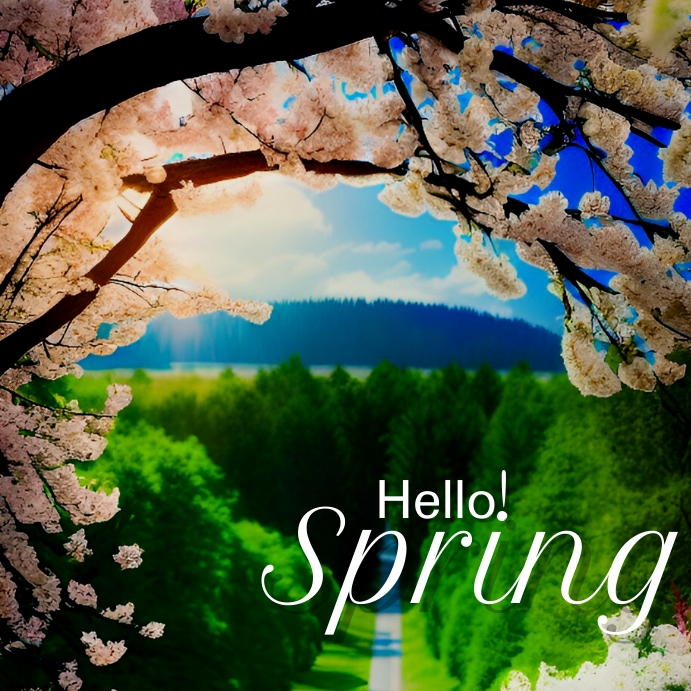 Spring template instagram