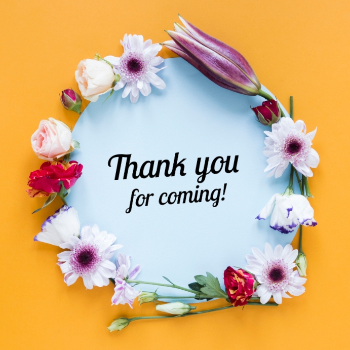 Spring Thank You Template | PosterMyWall