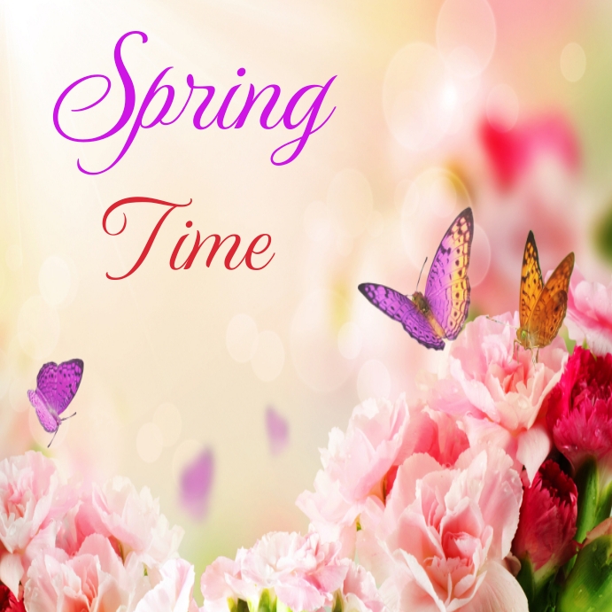 Plantilla de Spring time hello spring Instagram post templ | PosterMyWall