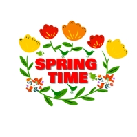 hello spring logo Template | PosterMyWall