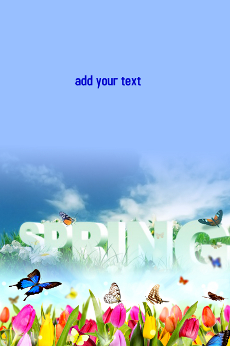 Spring Day Time Poster Spring Time I Template | PosterMyWall
