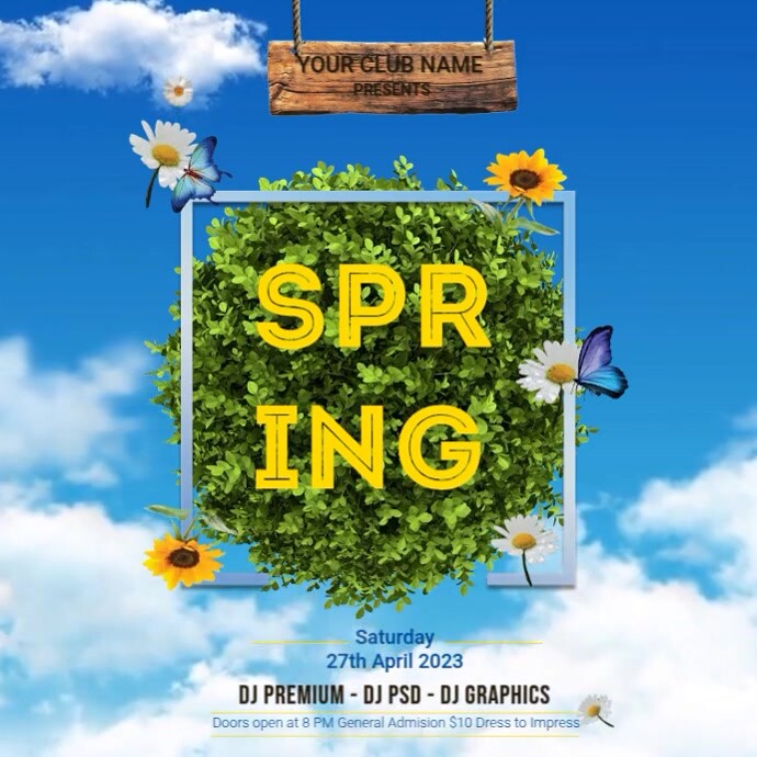 Spring Ad Verbage Spring Video Ads Template | PosterMyWall