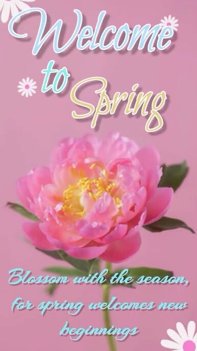 Spring video template | PosterMyWall
