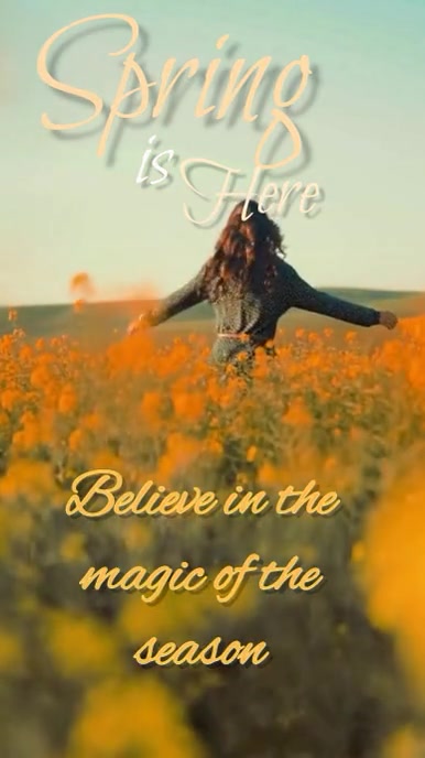 Spring video template | PosterMyWall