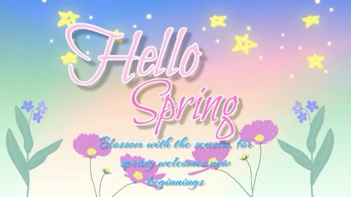 Spring video template | PosterMyWall
