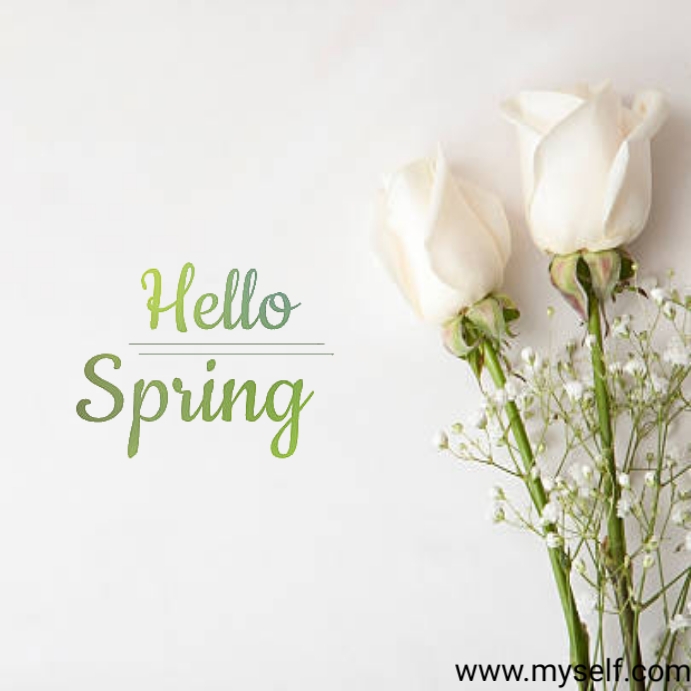 Spring welcome card Template | PosterMyWall