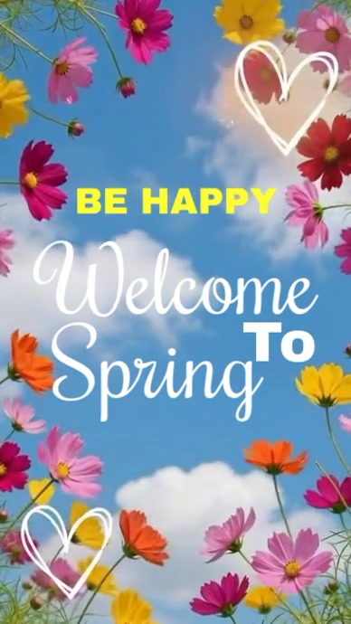 Plantilla de Spring Welcome | PosterMyWall