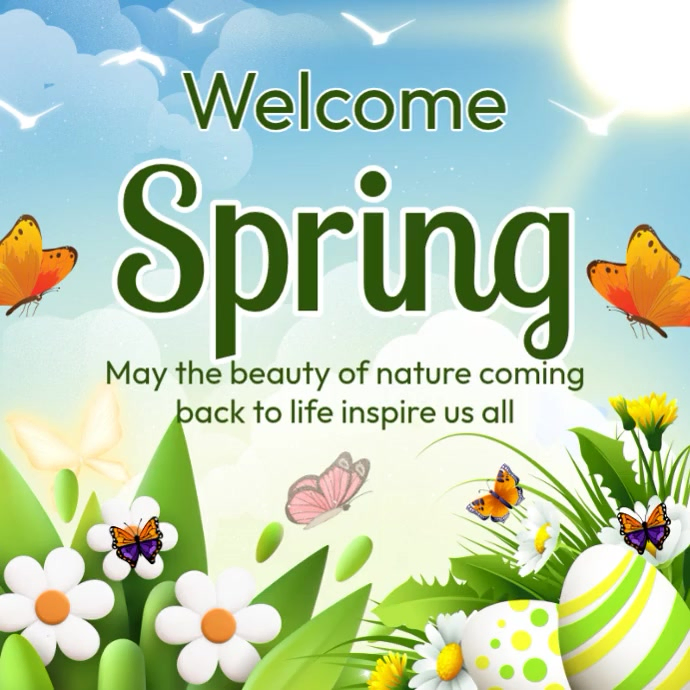 Spring welcome Template | PosterMyWall