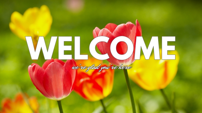 Copy of spring welcome display | PosterMyWall