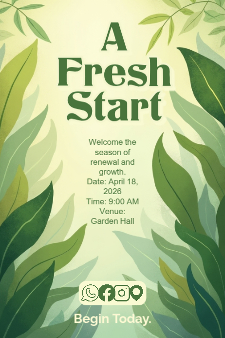 Spring Wellness Poster Template | PosterMyWall