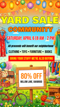 Spring Yard Sale Instagram Story template
