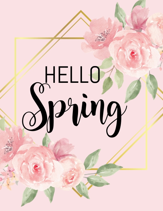Spring Poster Inserts springposter Template | PosterMyWall