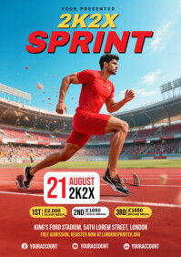 Sprint Run A4 template