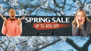 Niebieski Spring Sale Presentation Template