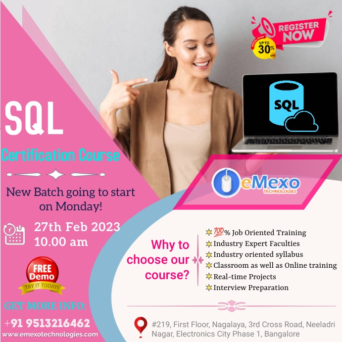 SQL training Demo session 27th feb Template | PosterMyWall