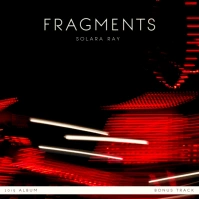 Square abstract album cover template