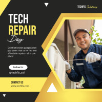 Square instagram tech repair day template