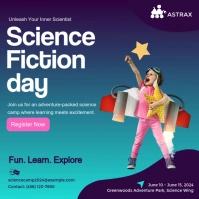 Square science fiction day instagram template