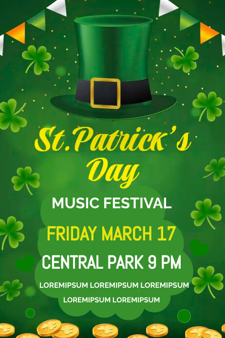 ST, PATRICK,S DAY BANNER template