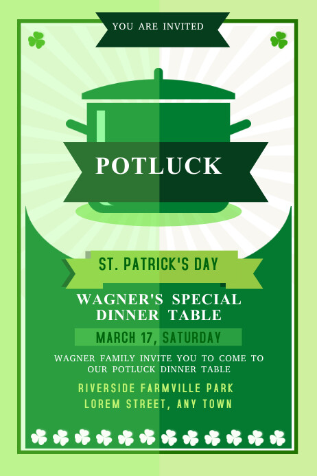 258+ Free St. Patrick's Day Dinner Flyer Templates | PosterMyWall