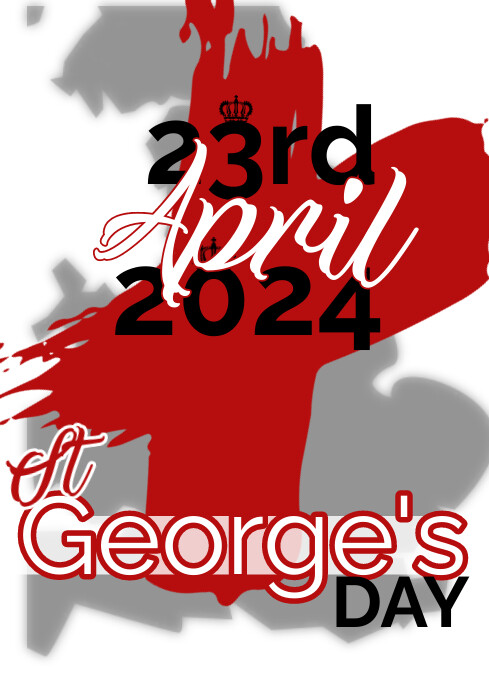 St George's Day A4 template