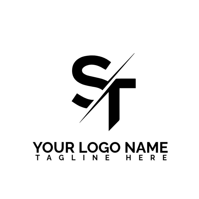 St Logo Design Computer ST logo design| Company logo Template | PosterMyWall